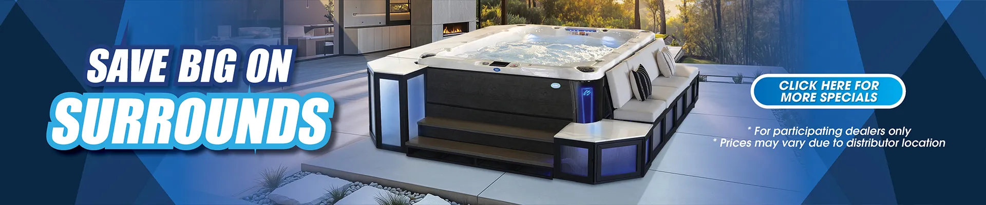 Calspas hot tub being used in a family setting - McKinney